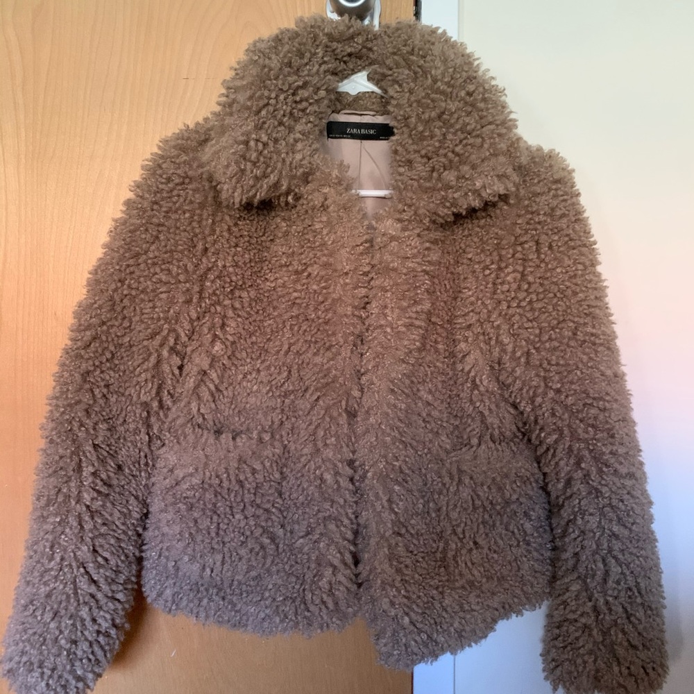 Zara Basic Teddy Coat
